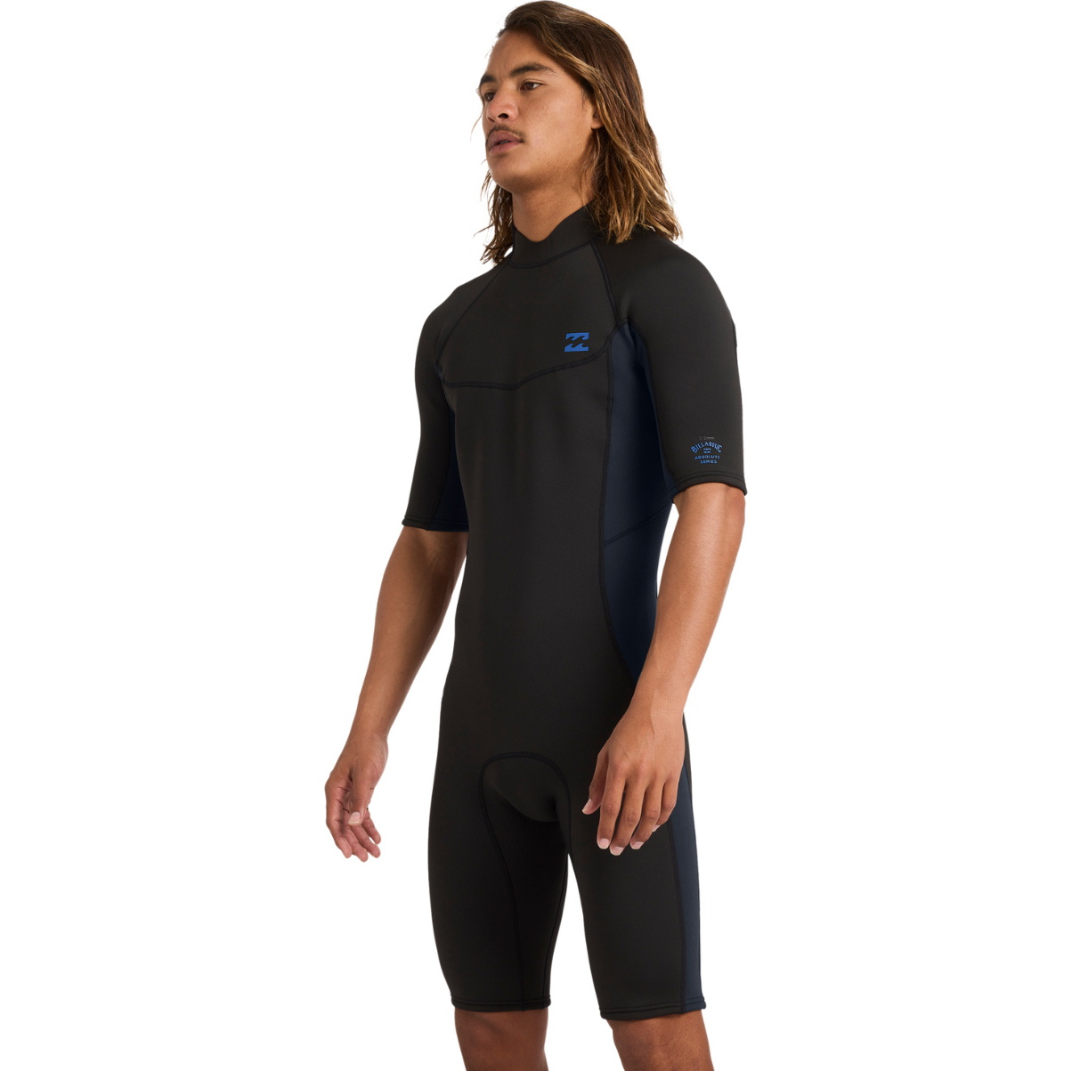 2026 Billabong Mens Absolute 2mm Back Zip Shorty Fato De Mergulho 24AW251601 - Ocean